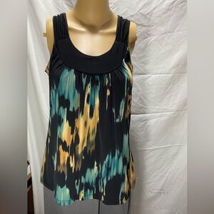 Perseption Multicolor Patterned Tank Top
